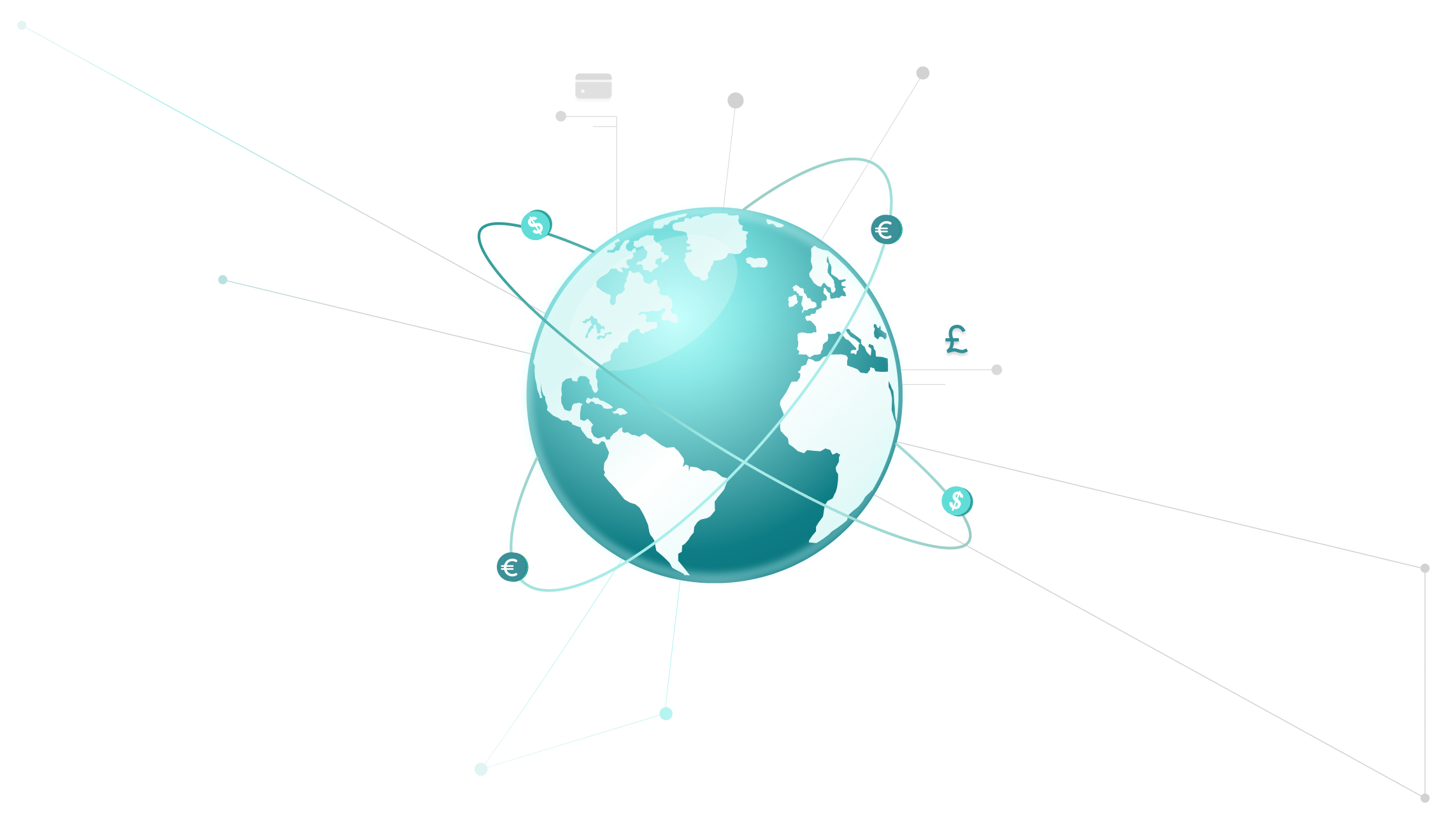 Illustration of the planet with connections